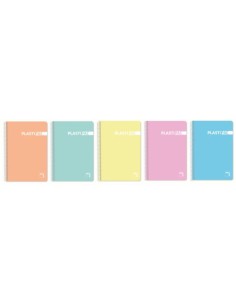 PAQ 5 BLOC Fº 80H 90G CUAD4X4 C M PLASTIPAC TPOL PASTEL